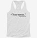 Your Mom Sigmund Freud  Womens Racerback Tank