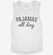 Pajamas All Day white Womens Muscle Tank