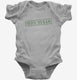 100 Percent Vegan grey Infant Bodysuit