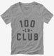 100lb Club  Womens V-Neck Tee