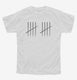 10th Birthday Tally Marks - 10 Year Old Birthday Gift white Youth Tee