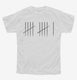 11th Birthday Tally Marks - 11 Year Old Birthday Gift white Youth Tee