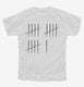 16th Birthday Tally Marks - 16 Year Old Birthday Gift white Youth Tee