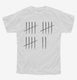 17th Birthday Tally Marks - 17 Year Old Birthday Gift white Youth Tee
