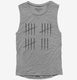 18th Birthday Tally Marks - 18 Year Old Birthday Gift grey Womens Muscle Tank