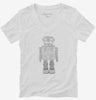 1950s Retro Robot Womens Vneck Shirt 666x695.jpg?v=1700659330