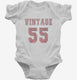 1955 Vintage Jersey white Infant Bodysuit