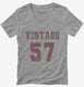 1957 Vintage Jersey  Womens V-Neck Tee