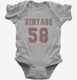 1958 Vintage Jersey grey Infant Bodysuit