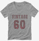 1960 Vintage Jersey  Womens V-Neck Tee