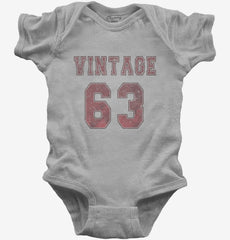 1963 Vintage Jersey Baby Bodysuit