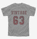 1963 Vintage Jersey grey Youth Tee