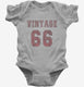 1966 Vintage Jersey grey Infant Bodysuit