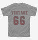 1966 Vintage Jersey grey Youth Tee