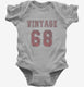 1968 Vintage Jersey grey Infant Bodysuit
