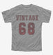 1968 Vintage Jersey grey Youth Tee