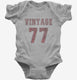 1977 Vintage Jersey grey Infant Bodysuit