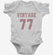 1977 Vintage Jersey white Infant Bodysuit