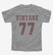 1977 Vintage Jersey grey Youth Tee