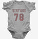 1978 Vintage Jersey grey Infant Bodysuit