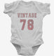 1978 Vintage Jersey white Infant Bodysuit