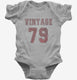 1979 Vintage Jersey grey Infant Bodysuit