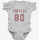 1980 Vintage Jersey white Infant Bodysuit