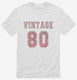 1980 Vintage Jersey white Mens