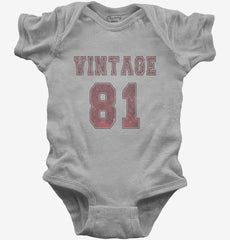 1981 Vintage Jersey Baby Bodysuit