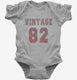 1982 Vintage Jersey grey Infant Bodysuit