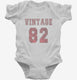 1982 Vintage Jersey white Infant Bodysuit