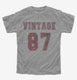 1987 Vintage Jersey grey Youth Tee