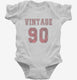 1990 Vintage Jersey white Infant Bodysuit