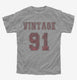 1991 Vintage Jersey grey Youth Tee