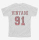 1991 Vintage Jersey white Youth Tee