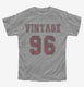 1996 Vintage Jersey grey Youth Tee