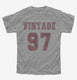 1997 Vintage Jersey grey Youth Tee