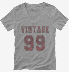 1999 Vintage Jersey Womens V-Neck Shirt