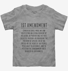 1St Amendment Toddler Shirt