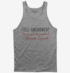 1st Amendment Protecting Offensive Speech Tank Top