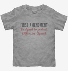 1st Amendment Protecting Offensive Speech Toddler Shirt