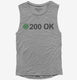 200 Ok grey Womens Muscle Tank
