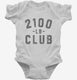 2100lb Club white Infant Bodysuit