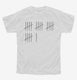 21st Birthday Tally Marks - 21 Year Old Birthday Gift white Youth Tee