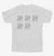 25th Birthday Tally Marks - 25 Year Old Birthday Gift white Youth Tee