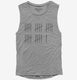 26th Birthday Tally Marks - 26 Year Old Birthday Gift grey Womens Muscle Tank