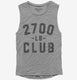2700lb Club grey Womens Muscle Tank