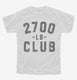 2700lb Club white Youth Tee