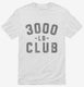3000lb Club white Mens