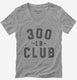 300lb Club  Womens V-Neck Tee